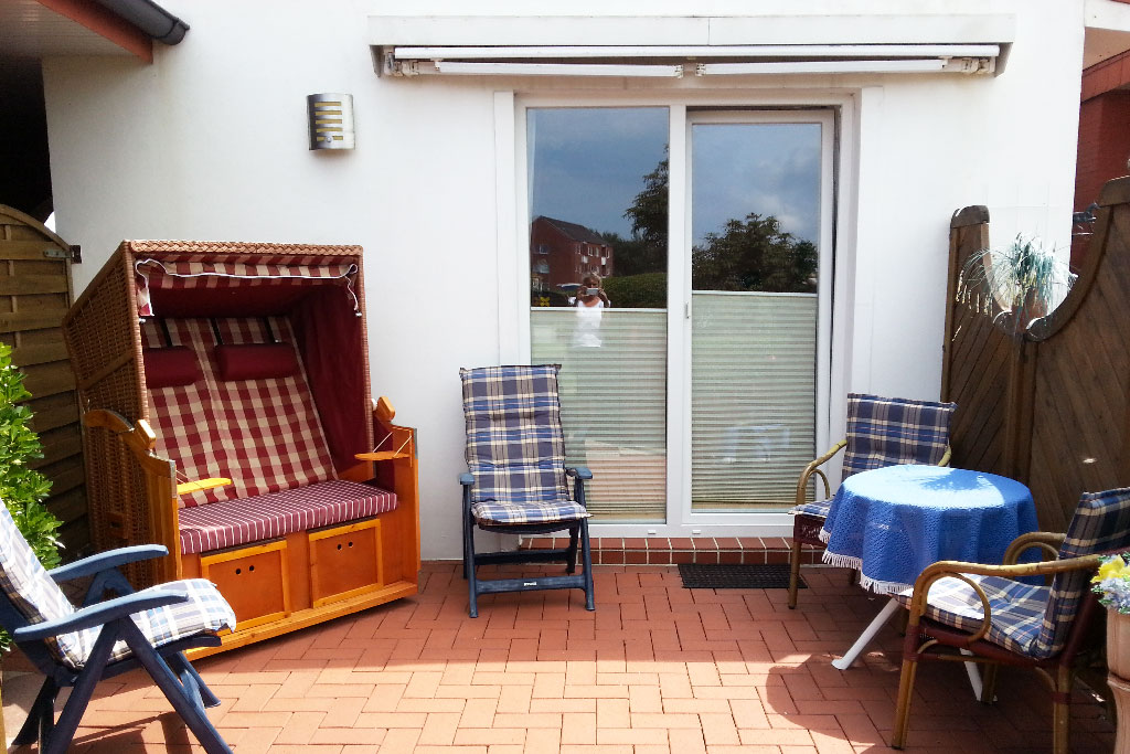 Häuschen Seehund – Terrasse