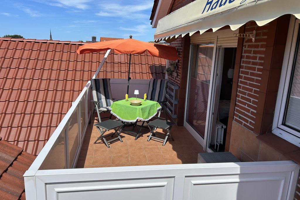 Appartement Meeresrauschen – Terrasse